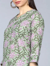 Pure Cotton Printed Kurta Pant Dupatta-VKSKD1125AB